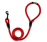 Classic Training Dog Lead, Nylon Cord Rope, Made in Spain, for Small Medium Large Dogs. 120CM. Red