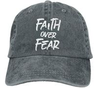 Classic Trucker Caps Faith Over Fear Plain Hat Breathable Cycling Caps for Activities Adult Tennis