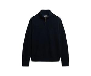 Classic trucker collar sweatshirt Superdry Essential Bleu 2XL