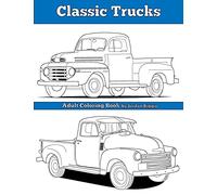 Classic Trucks: Adult Coloring Book