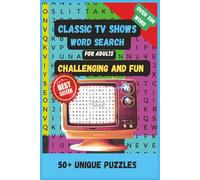 Classic Tv Shows Word Search Puzzle Book: Word Searches with Easy to Read Print about Classic Tv Shows, Tv Trivia, Television Facts and More | 6x9 ... | 50+ Puzzles... Gift for Vacations, Holiday