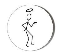 CLASSIC TV - SIMON TEMPLAR - THE SAINT LOGO - 77mm Extra Large Fridge Magnet