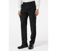 Classic Tweed Pinstripe Trousers Timeless Style XPOSED Black 36