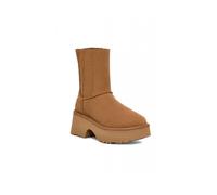 UGG® Classic Twin Seam New Heights Boot in Brown, Size 6, Suede/Polyester/Wool
