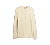 Superdry Classic Cable Sweater Beige XL Men