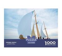 Classic Two-Mast Sloop Jigsaw Puzzles Puzzle for Adults Kids. 1000 Pieces Sailing Vessels Great Gifts Challenge Toy Educational Games Home Decoration for Adults& Kids Age 14 Years Up 52x38cm/1000pcs