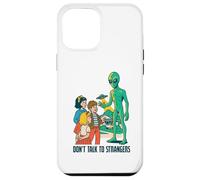 Classic UFO with green aliens flying above city Case for iPhone 12 Pro Max