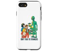 Classic UFO with green aliens flying above city Case for iPhone SE (2020) / 7 / 8