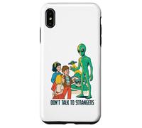 Classic UFO with green aliens flying above city Case for iPhone XS Max