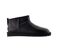Classic Ultra Mini Leather Regen Ankle Boots - female - UGG - Winter Boots - Black - 10 UK - Shoes 10 UK