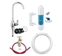 Classic Under Sink Drinking Water Filter System with Finerfilters FF-6010PF Push Fit Filter - Baseball Tap