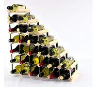 Classic Understairs Pine Wood and galvanised Metal Wine Rack Ready Assembled