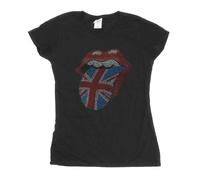 Classic Union Jack Diamante Logo T-Shirt The Rolling Stones Charcoal M