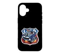Classic USA 60s Muscle Car Funny Dragster Hotrod Cartoon Case for iPhone 16