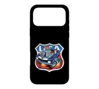 Classic USA 60s Muscle Car Funny Dragster Hotrod Cartoon Case for iPhone 17 Pro Max