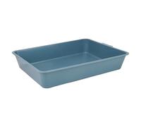 CLASSIC Value Cat Litter Tray - Simple & Practical Hygiene Solution - 44cm x 31cm x 8cm - Blue