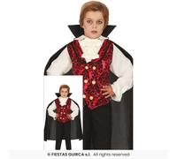 Classic Vampire Costume Boys Dracula Fancy Dress Halloween Outfit Aged 3-12