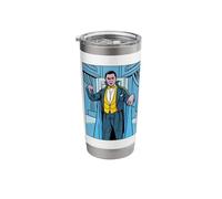 Classic Vampire Pop Art Comic Print Retro Portrait Stainless Steel Insulated Tumbler