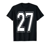 Classic Varsity Number 27, Happy 27th Birthday Milestone Value Graphic T-Shirt
