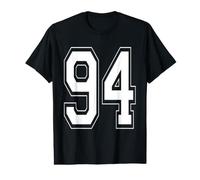 Classic Varsity Number 94, Happy 94th Birthday Milestone Value Graphic T-Shirt