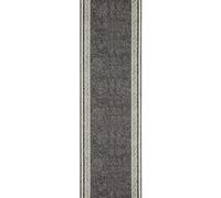 Classic Velour Runner Rug - Bordered Design - 80X500 cm