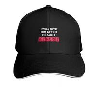 Classic Versatile Baseball Cap I Will GIVE HIM Offer HE Can't Refuse Unique Hats Snap Back Hat Military Caps for Men Women's PLeisure Sports Gifts
