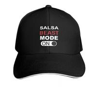 Classic Versatile Baseball Cap Salsa Beast Mode On, Salsa Dancer, Dance Streetwear Trucker Cap Foam Party Hat Fashionable for Man Women's PLeisure Sports Gifts