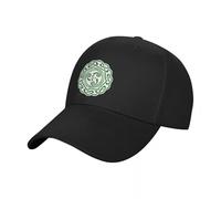 Classic Versatile Baseball Cap White Green Celtic Knot Druid Pagan Gaelic Irish Scottish Symbol Visor Hat Ladies Men's PLeisure Sports Gifts