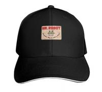 Classic Versatile Baseball Cap with Printing Mr Robot Snapback Cap Sun Hat for Children Women's Beach Men's PLeisure Sports Gifts