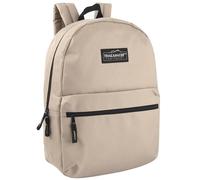 Classic Vintage Backpack for Adults and Kids with Adjustable Padded Shoulder Straps | School Bookbags for Girls, Boys (Khaki)
