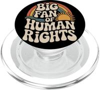 Classic Vintage Big Fan of Human Rights PopSockets PopGrip for MagSafe