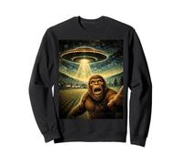 Classic Vintage Bigfoot Alien Abduction Funny UFO Encounter Sweatshirt