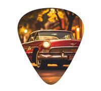 Classic Vintage Cars Patterned Guitar Picks - 12-Piece Set with 3 Different Thicknesses, Suitable for Electric and Acoustic Guitars