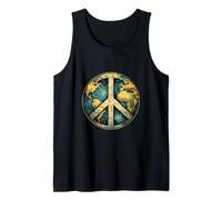 Classic Vintage Earth Peace Better World Message Movement Tank Top