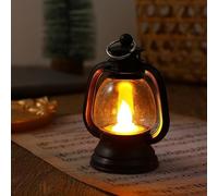 Classic vintage LED lamp for For PONY by European and country aesthetics, designed to create cozy lighting for bar and holiday use (Black)