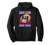Classic Vintage Nostalgic 1970s Save Icon Since 1980s Pullover Hoodie