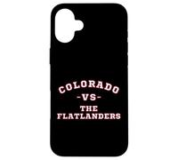 Classic Vintage Retro Colorado vs The Flatlanders Case for iPhone 16 Plus