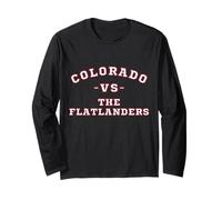 Classic Vintage Retro Colorado vs The Flatlanders Long Sleeve T-Shirt