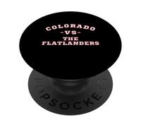 Classic Vintage Retro Colorado vs The Flatlanders PopSockets Adhesive PopGrip