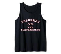 Classic Vintage Retro Colorado vs The Flatlanders Tank Top