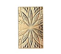 Classic Vintage Slim Side-Slide Soft-Flame Brass Kerosene Lighter, Crisp Sound, Refillable, Unique Flip Design, Collectible, Luxury Men’s Present, Flint, Engraved, Thorens Blooming Radiance Gold