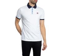 Classic Vintage Striped Polo Shirt White/Navy/Vista Blue 3XL