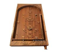 Classic vintage style 50cm x 30cm, Spring plunger with brass pins and steel balls, Shesham Rose wood board, vintage traditional pub game