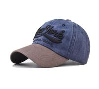 Classic Vintage Washed Cotton New York Hat Men Women Baseball Cap Men Cap for Women Baseball Cap for Men (Cotton, Navy)