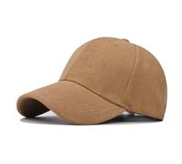 Classic Vintage Washed Suede Fabric Hat Men Women Baseball Cap Men Cap for Women Baseball Cap for Men Youth Colorful Hat (Suede, Khaki)