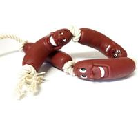 Classic Vinyl Sausage On A Rope Tug Toy 660mm