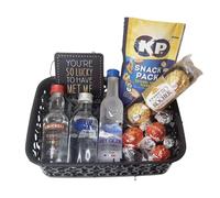 Classic Vodka Miniature Gift Basket |Gift Hamper| Vodka Gift | Alcohol Gift | For Her | Adult Gifts (You're so lucky to have met me)