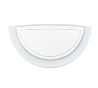 Classic Wall Light 1 Light White with Glass Collection GL1584