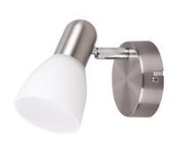 Classic Wall Sconce Lamp Light Adjustable E14 Glass & Steel Bedroom Living Room