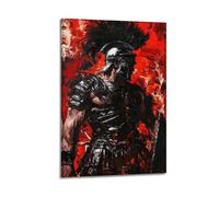 Classic Warrior Wall Art, Hanging Paintings Poster, Sl rmor Knight Artistic Creation Delivers Strong Visual Texture to Enhance The Aesthetic Sense of Living Room Bedroom And Office Interior Wall D